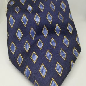 Henry Jacobson Mens Tie Blue/Gold